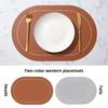 Faux Leather Placemats -Double-Sided, Hand Washable, Anti-Slip,Perfect for Dining - Durable, Easy To Clean, Versatile Table Mats
