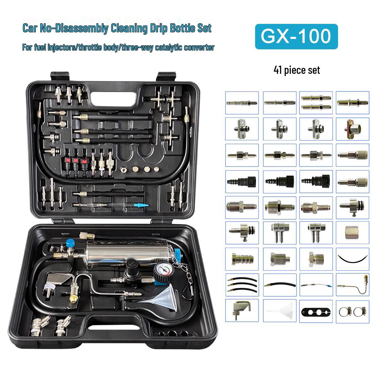 

Неразборный очиститель топливных форсунок и катализатора дроссельной заслонки впуска чёрный