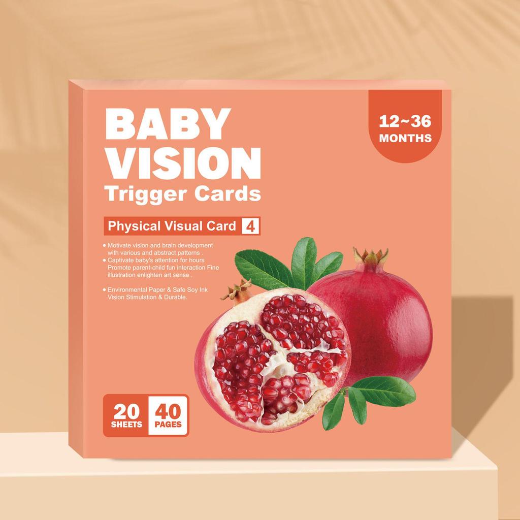 Black & White Visual Stimulation Cards for 0-36 Months: Baby Educational Flashcards for Early Development & Cognitive Training.