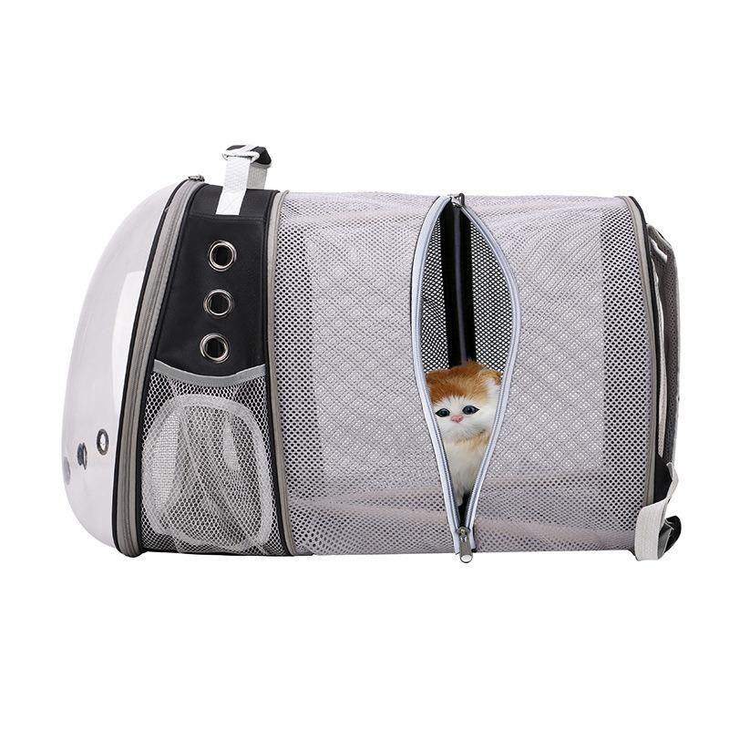 Cat Backpack Carrier, Easy To Go Out, Can Rise Small Dog Bag, Transparent Space Capsule, Shoulder Bag