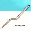 Outil d'ostéotome d'implant dentaire, outil de levage de Sinus dentaire, pointe courbée, poussoir de laboratoire dentaire, outils de dentiste