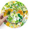 50 Ginkgo Tree Graffiti Stickers Personalized Plant Leaf Decoration Mobile Ticket Water Cup Waterproof Stickers