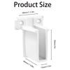 11Pieces Wire Shelf End Brackets White Sturdy Stainless Steel Closet Supports for Secure Wall Mounted Installation