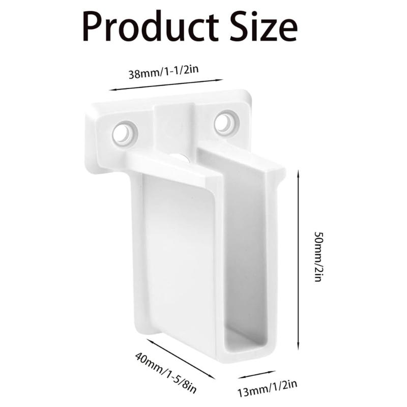 11Pieces Wire Shelf End Brackets White Sturdy Stainless Steel Closet Supports for Secure Wall Mounted Installation