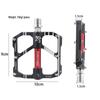 Lishi Aluminum Alloy Anti-Slip 3-Sealed Bearing Road Bike Pedals