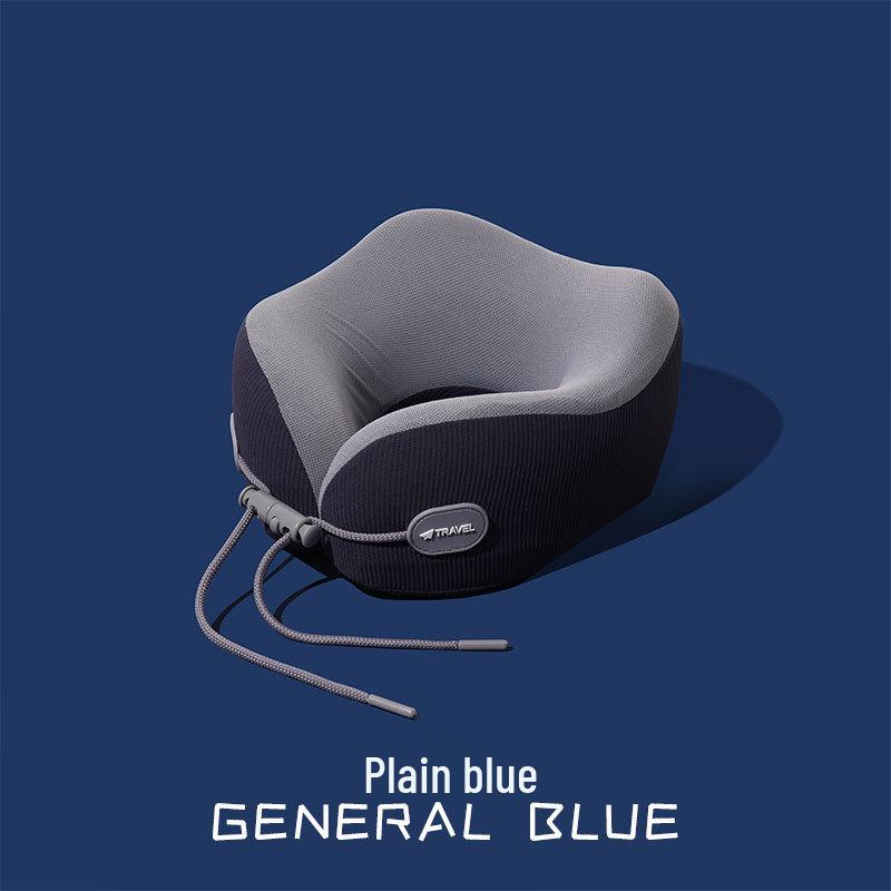 

Портативная подушка для шеи U-образной формы с эффектом памяти - Поддержка шейного отдела позвоночника, Съемная, Мягкая спинка для путешествий и сна Pillow синий