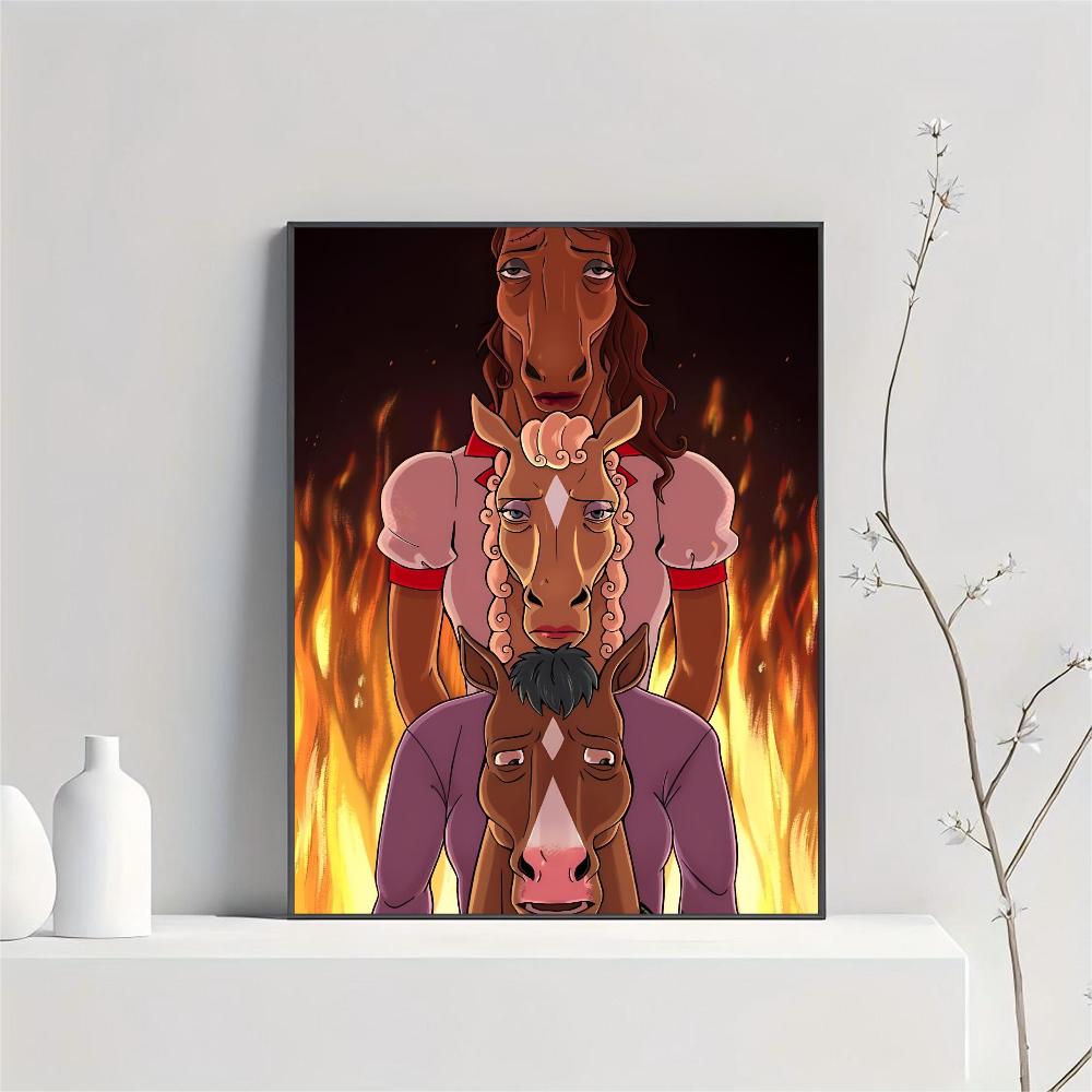1 stück Lustige B-BoJack Horseman Poster HD Poster Home Room Bar Cafe Decor Kunst Wand Malerei Bild