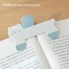 Cat Shape Plastic Book Clip Portable Reading Page Holder Bookmark for Book Lovers College Students Stationery Supplies