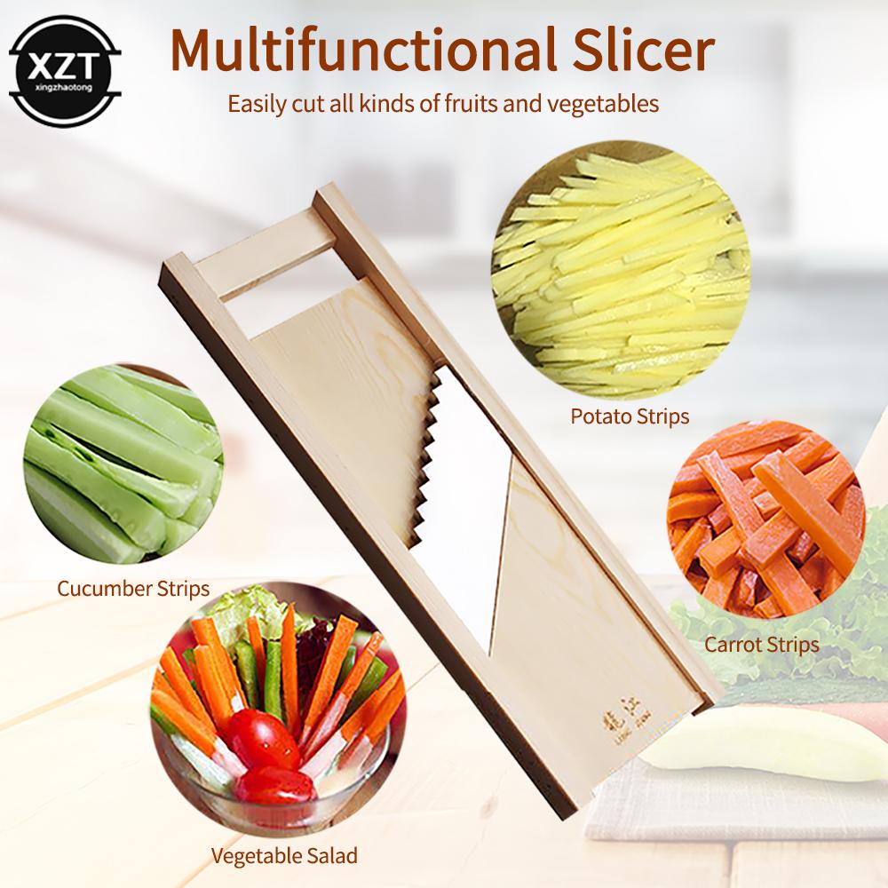 NEW Vegetables Cutter Stainless Steel Blade Manual Chopper Potato Cucumber Carrot Slicer Grater Corrugated Slicer Kitchen Gadget