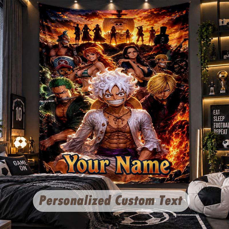Personalized Wall Tapestry,One Piece Custom Printed Name, Fabric Wall Art For Indoor Room Backdrop