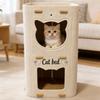 Double Layer Cat House Felt Cat Scratching Board Creativity Cat Castle Bed  Cat Supplies
