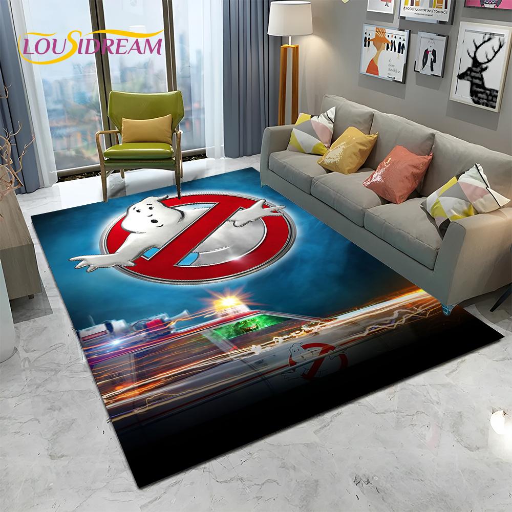 Horrorfilm G-Ghostbusters Cartoon Teppich für Zuhause Wohnzimmer Schlafzimmer Sofa Fußmatte Dekor, Kinder Teppich rutschfeste Bodenmatte