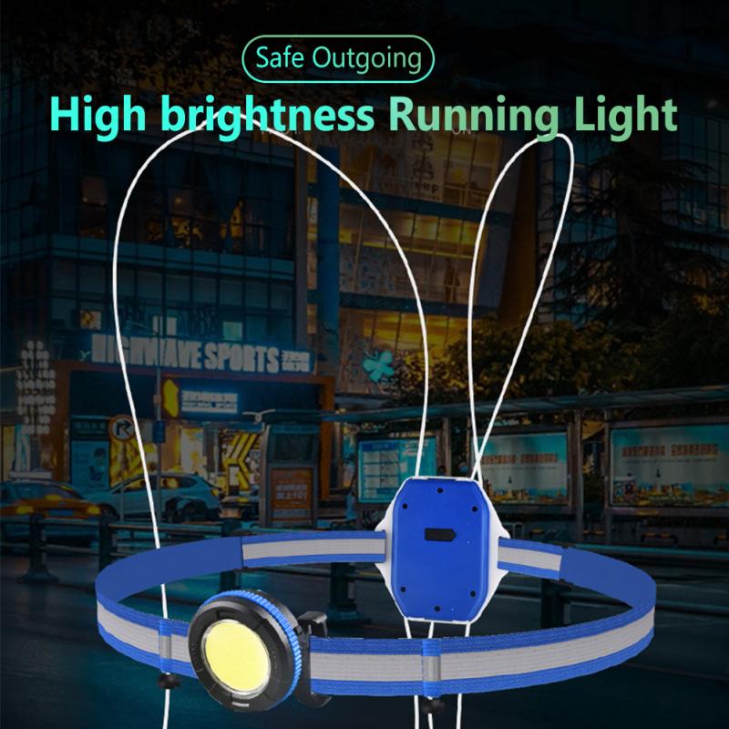 Usb Rechargeable Running Light Led Waterproof Warning Safety Light Vest For Outdoor Cycling Night