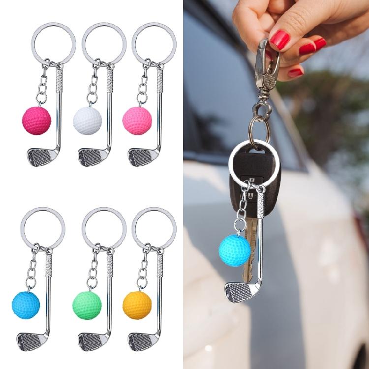 Backpack Keyring Ornament Golf Ball Key Chain Pendant Keychain Decorative Accessories Car Key Pendant Gift for Friend