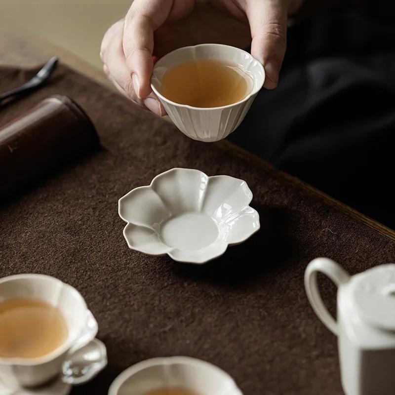 Plant Ash Sunflower Coasters Luxury For Coffee Cups Base Household Heat Insulation Placemats Chinese Tea Set Decoration