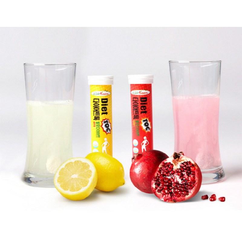 Everteen Diet Talk Foam Diet Garnicia Lemon Flavor + Pomegranate Flavor, 1 Set