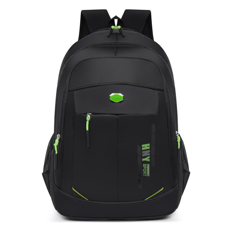 Schoolbag Backpack Men's New Large Capacity Travel Backpack Waterproof Business Lightweight Men's School Bag Junior High School Student 