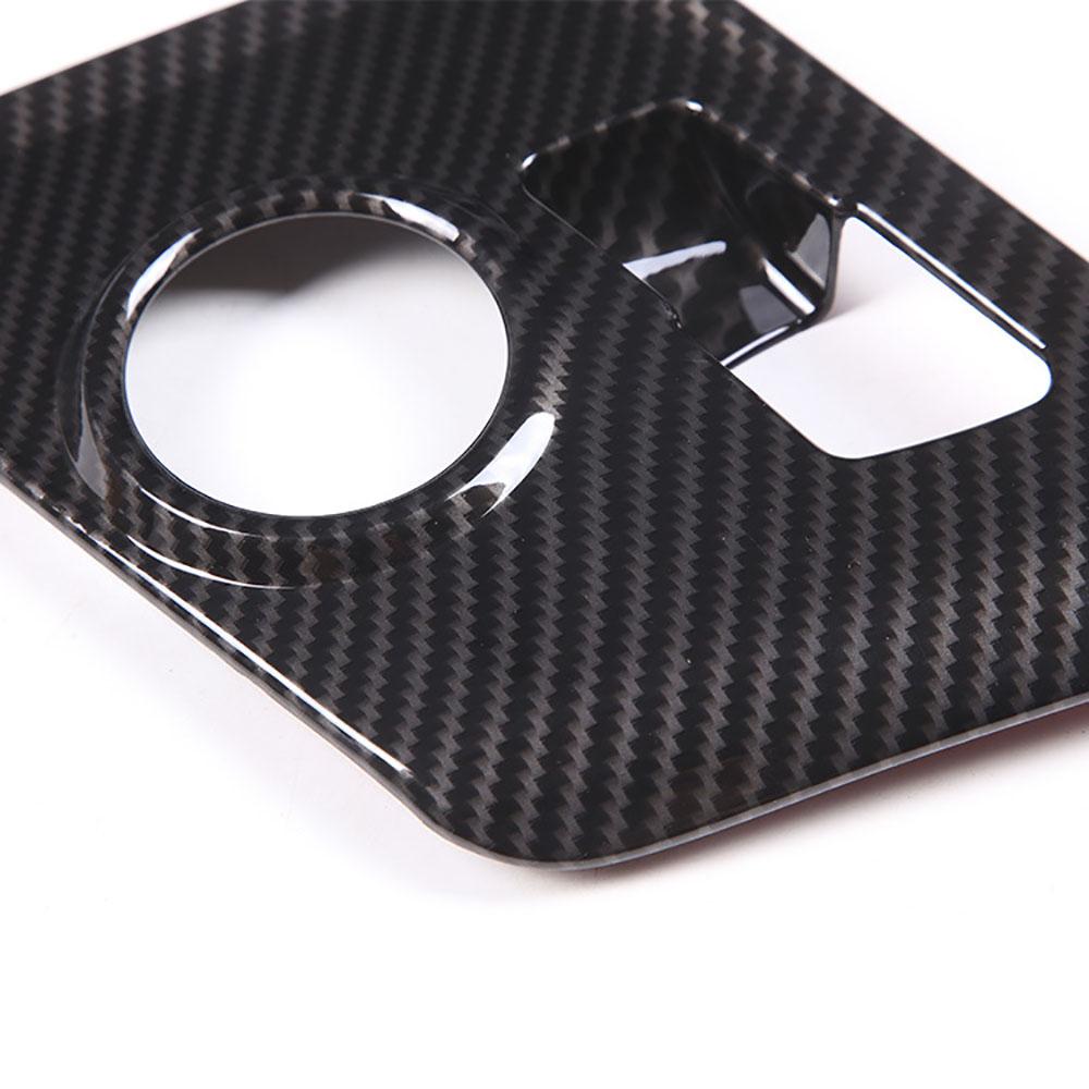 Carbon Fiber Style Gears Shifter Panel Cover Trims for Corvette C7 2014-2019