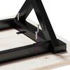 Coffee Table with X shaped Frame 110 x 40 x 45 cm Solid Pine Wood & Steel