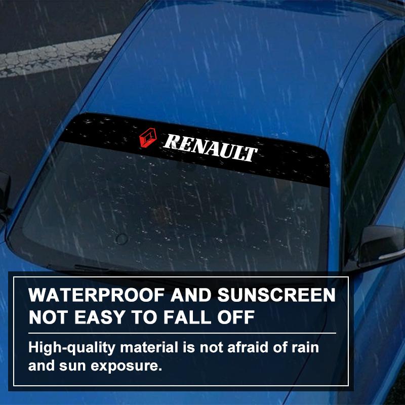 1 st Bildekal för främre vindrutan Fram och bak Dekorativ För Renault Dacia Clio Laguna 2 Megane 2 3 Duster Logan Captur