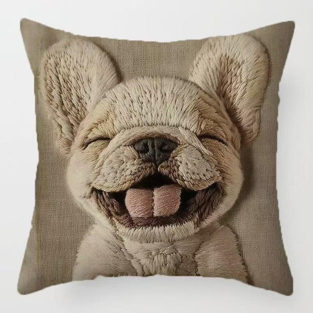 45cm Cushion Cover Vintage Pillow Cover Animal Print Decorative Pillowcase  Sofa Decoration