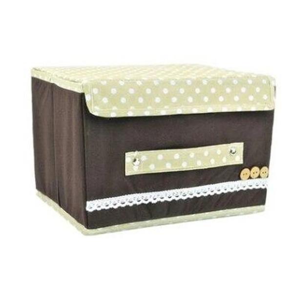 1 PC Home Essential Trumpet Pastoral Cloth Buckle Clothing Storage Box Finishing Debris Box Storage Box Buttoned Box