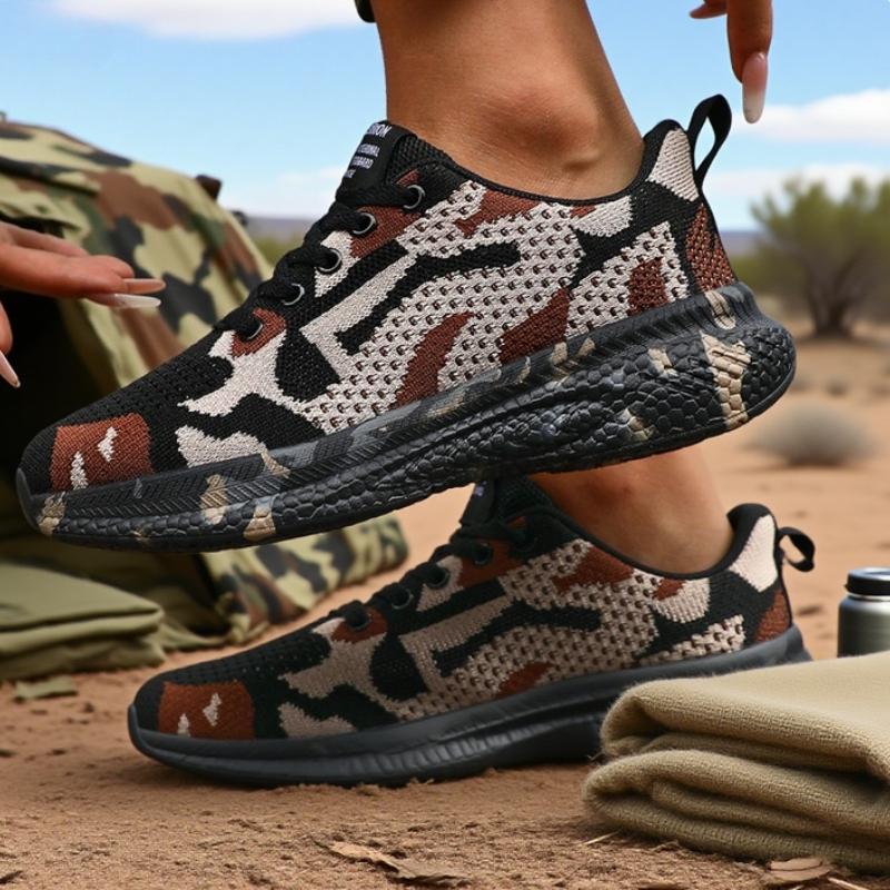 Women'S Work Shoes Fashionable Breathable Running Shoes Anti Slip Wear-Resistant Construction Site Work Military Farmers' Shoes