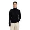 Women's High-Neck Cashmere Knit Sweater - Soft, Warm, Loose Fit for Autumn/Winter