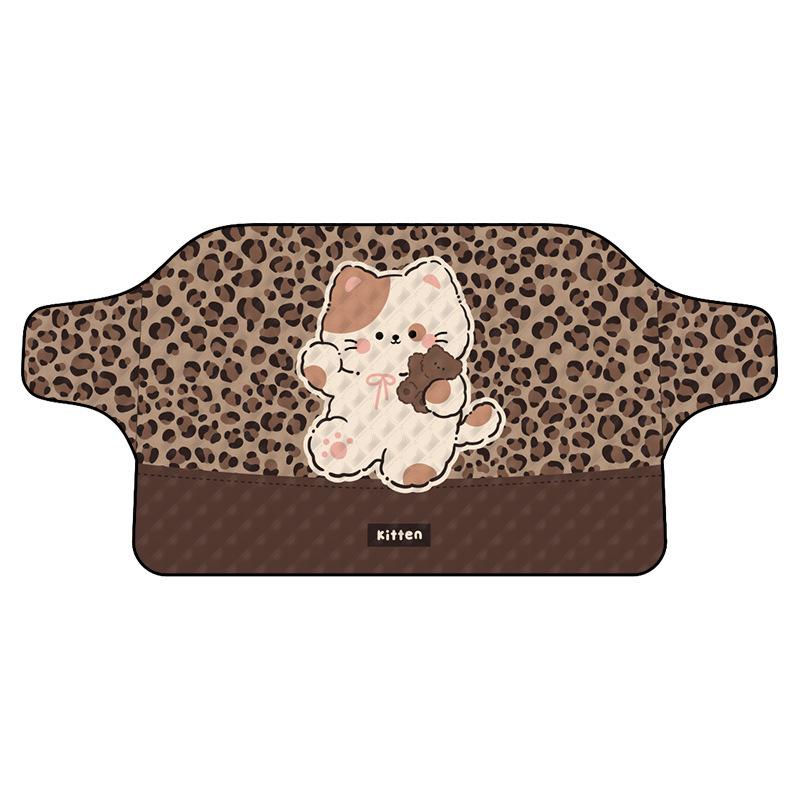 Thickened Cartoon Winter Car Windshield Snow and Sun Cover