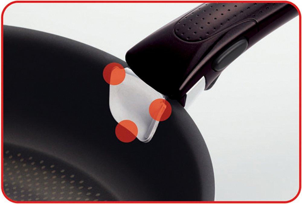 Tefal Ingenio Neo Pot and Pan Set with Detachable Handles, Strawberry Design, Set of 6 (L04590) [Not compatible with induction cooktops]