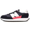 Niko And  Nb 237 Retro Sports Suede Fabric Synthetic Leather Low Top Casual Running Shoes Unisex Sneaker Gray Blue White MS237VC1