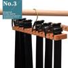 Beechwood Belt Tie Organizer 14 Slots Space Saving Wardrobe Waist Belt Hanger