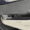 Real Soft Carbon Fiber For KIA EV6 GT EV 2022 2023 2024 2025 2026 LHD RHD Car Window Lift Button Decor Frame Sticker Trim.