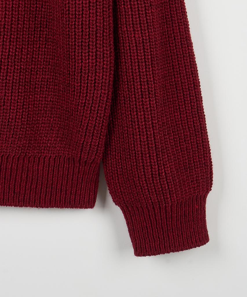 NODU Saddle Hazzi Essential Raglan Knit [Red]