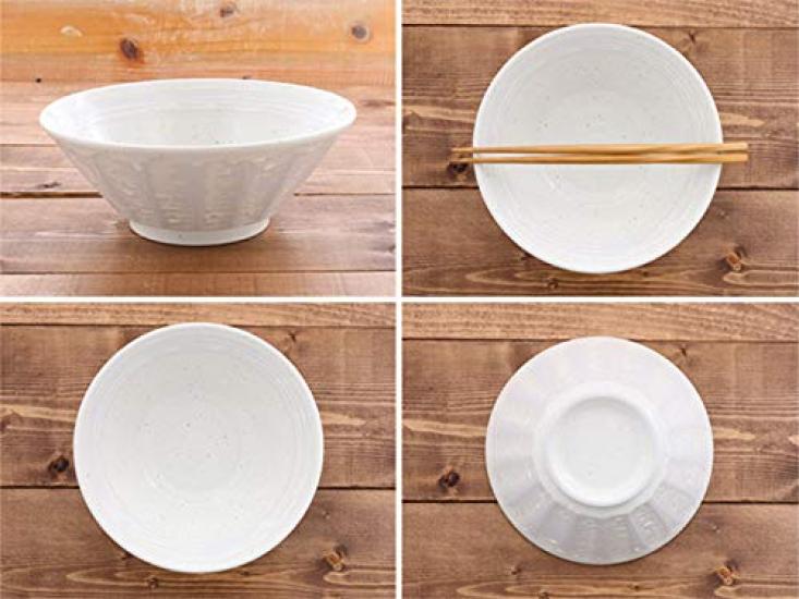 Set of 2 Kohiki Shinogi Brushed Ramen Bowls 6.3 (19.7cm)