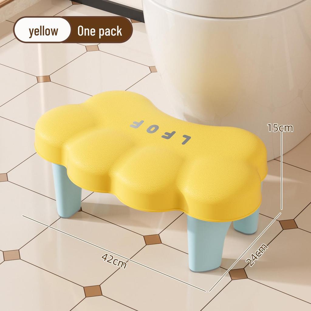 High-End Children's Creative Cloud Footstool: Thickened Low Stool for Bathroom and Pregnant Women's Footrest