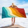 1pc Oversized Lightweight Quick Dry Colorful Microfiber Beach Towel Multipurpose Travel Scarf Picnic Blanket Summer Essential
