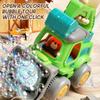 Chariot à Bulles Automatique Portatif Dessin Animé Voiture d'Ingénierie Chariot Savon Soufflant Avec Lumières Jouets pour Enfants Garçon Jeu de Fête Extérieur