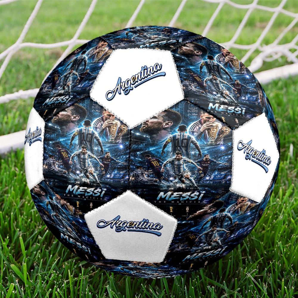 Messi 10 Number Football Legend Size 5 Soccer Football Machinestitched Indooroutdoor Universal Football Perfect Commemorative Gift For Soccer Lovers