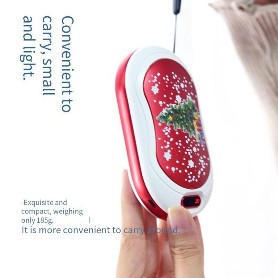 3-speed Temperature Double-sided Tropical Vibration Massage Pocket Hand Warmer That Can Warm Hands and Is Rechargeable