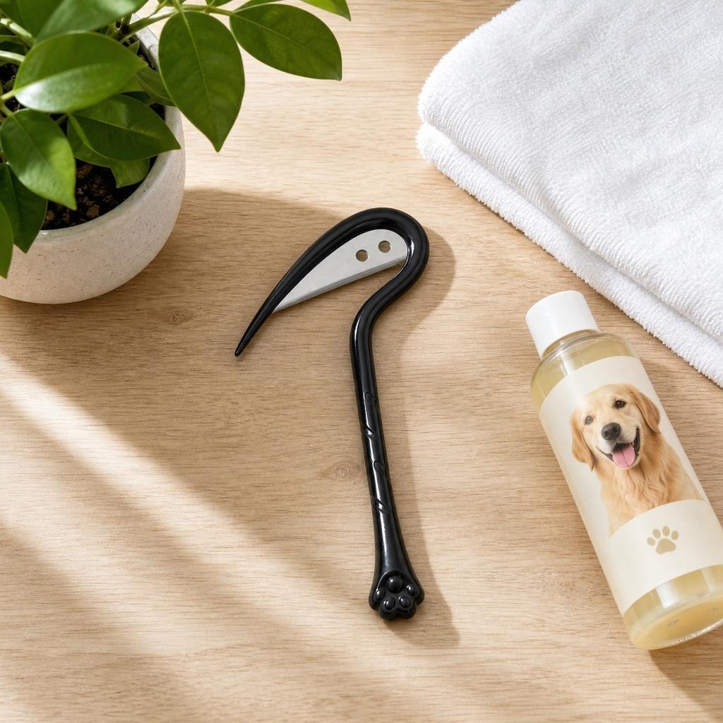 Pet Mat Remover Dematting Tool for Dogs and Cats Stainless Steel Blade and Ergonomic Handle for Grooming and Removing Tangles and Mats In Pet Hair Fur