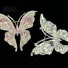 Long-lasting Brooch Women Butterfly Shape Dazzling Rhinestone Inlays Suit Lapel