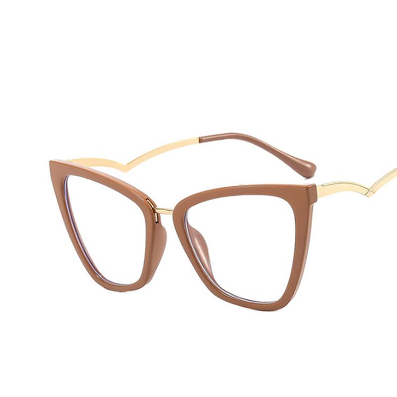 Oversize Cat Eyes Frame Clear Lens Glasses Women Men Myopia Nerd Spectacles Degree -0.5 -1.0 -2.0 -3.0 -4.0 To -6.0