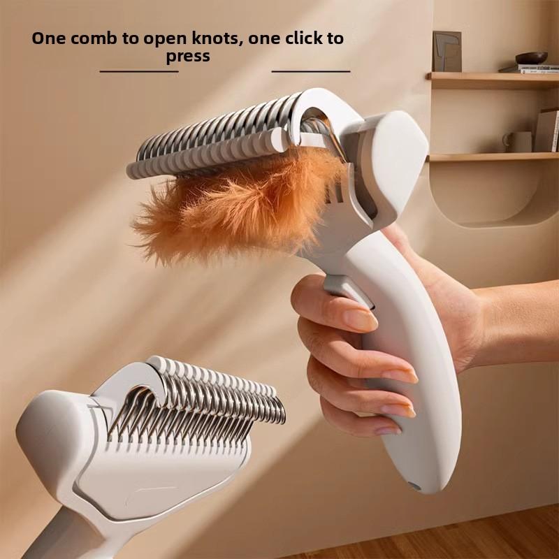 Pet Hair Remover Comb Cat Special Deshedding Brush Stainless Steel Dog Grooming Tool