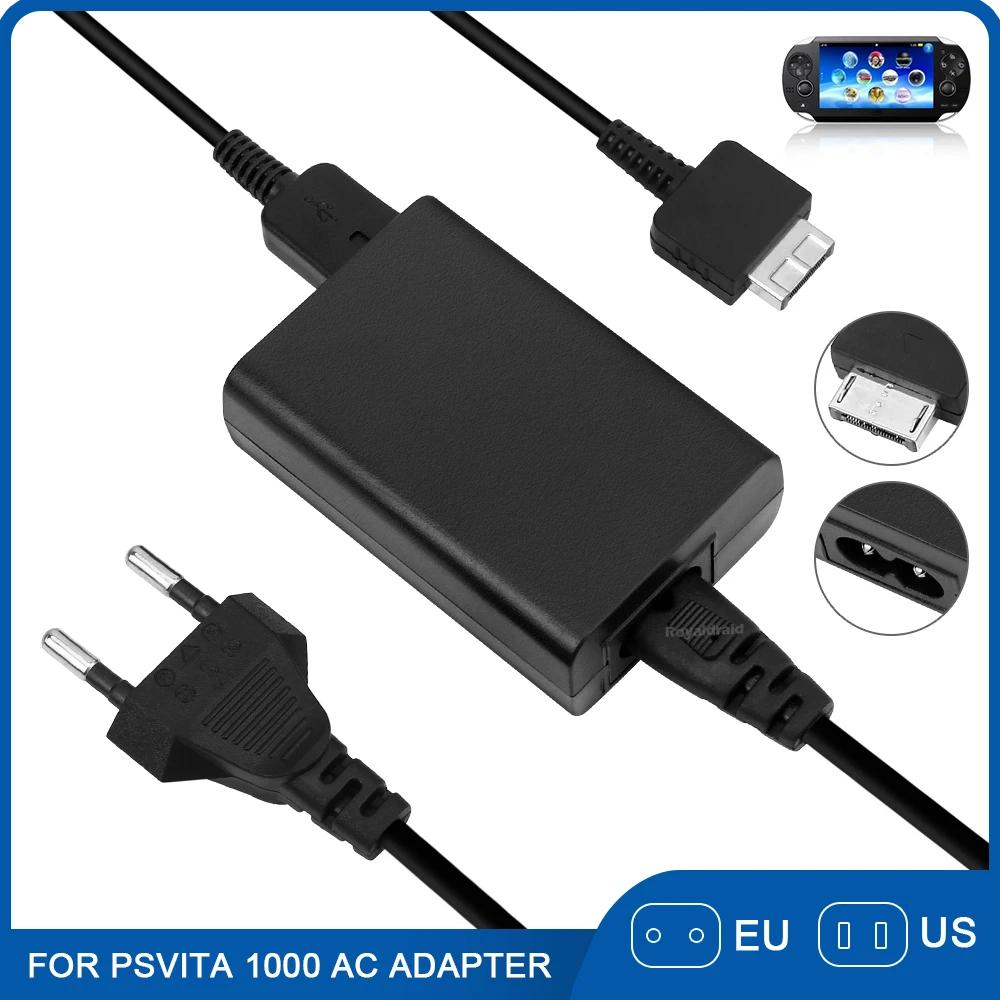 Enchufe UE EE. UU. Cargador de casa Fuente de alimentación Adaptador de CA de 5 V Cable de carga USB para consola de juegos Psvita PS Vita PSV 1000 Accesorio