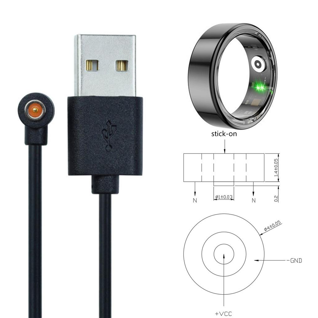 Universal Magnetic Smart Ring Charger Cable Featuring Pure Copper Wire And Powerful Magnets For Home Electronics