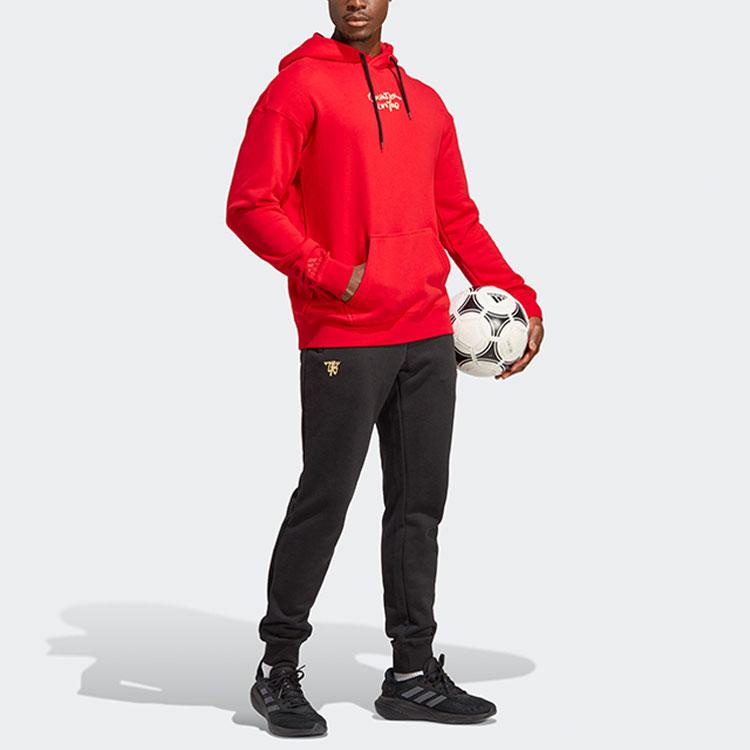adidas Manchester United Chinese Story Soft Fleece Pullover Hoodie Men Vibrant Red HT1992