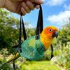 Breathable Parrot Walking Bag Anti-Fly Adjustable Strap Portable Bird Carrier with Harness Anti Escape Parrot Vest Carrier
