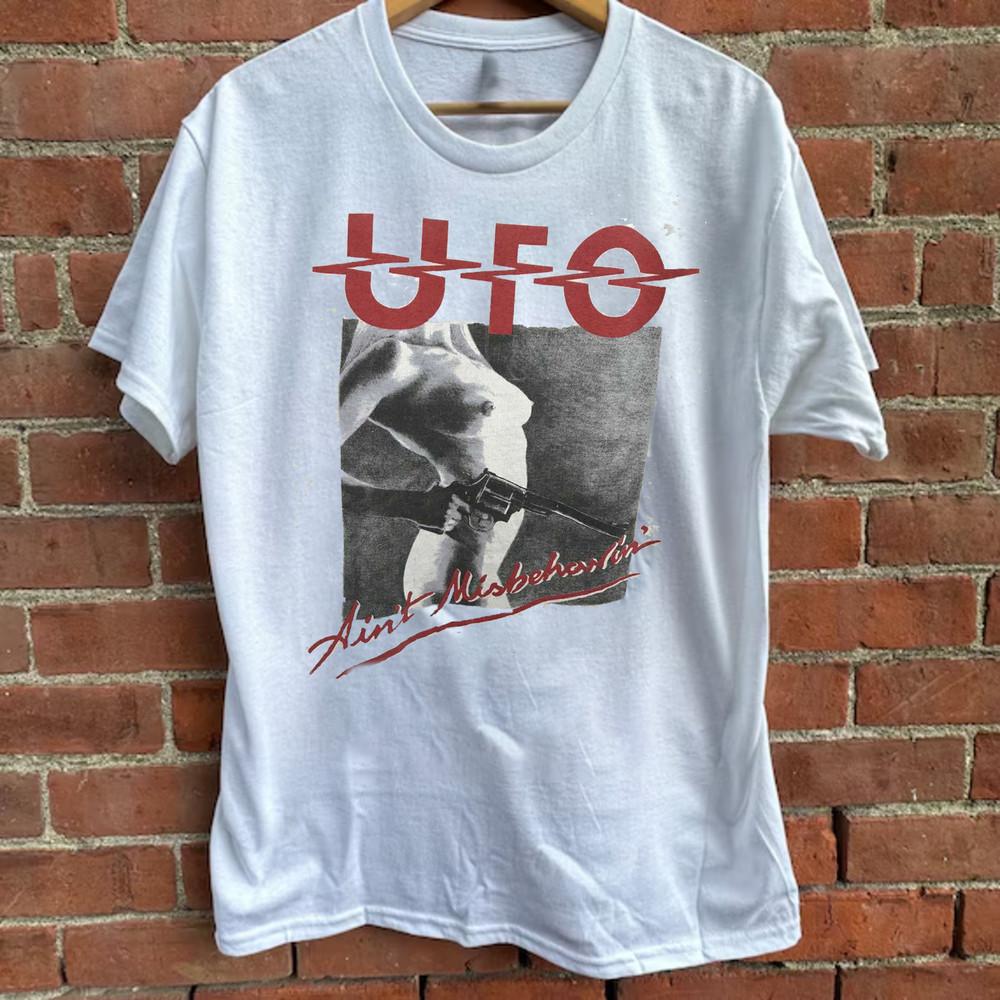 Футболка UFO Band Ain t Misbehavin Хлопковая Унисекс Концертная S-5XL Унисекс Футболка XXL