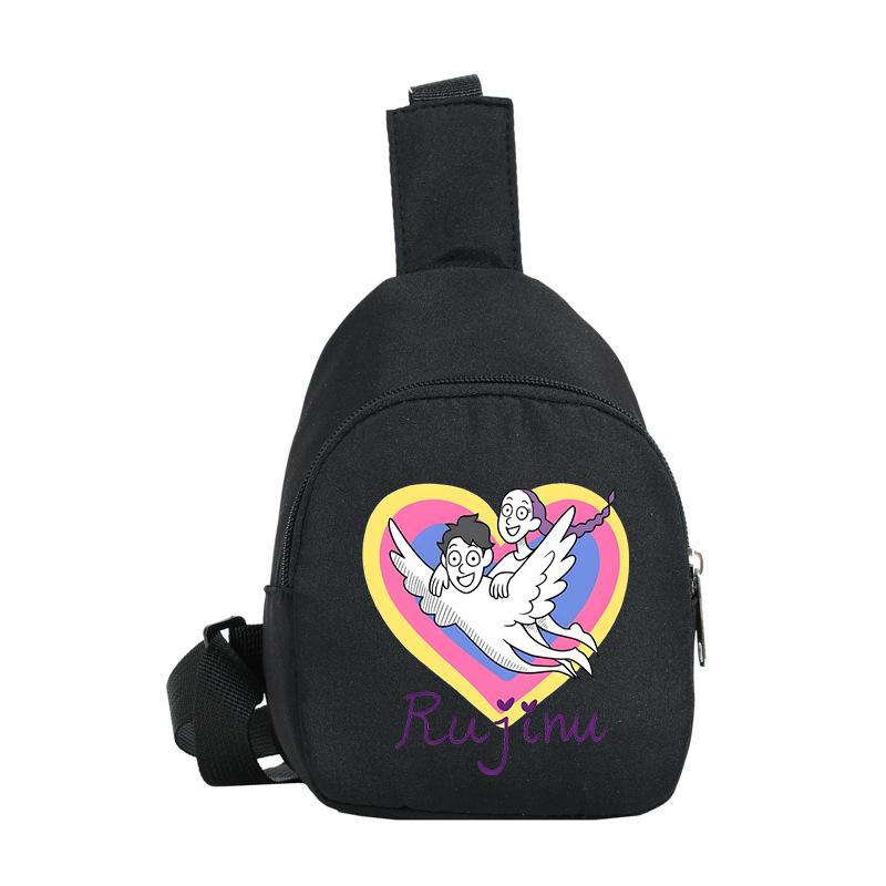 Animation Cartoon Peripheral Printing High Value Portable Shoulder Bag Leisure Children Fanny Pack